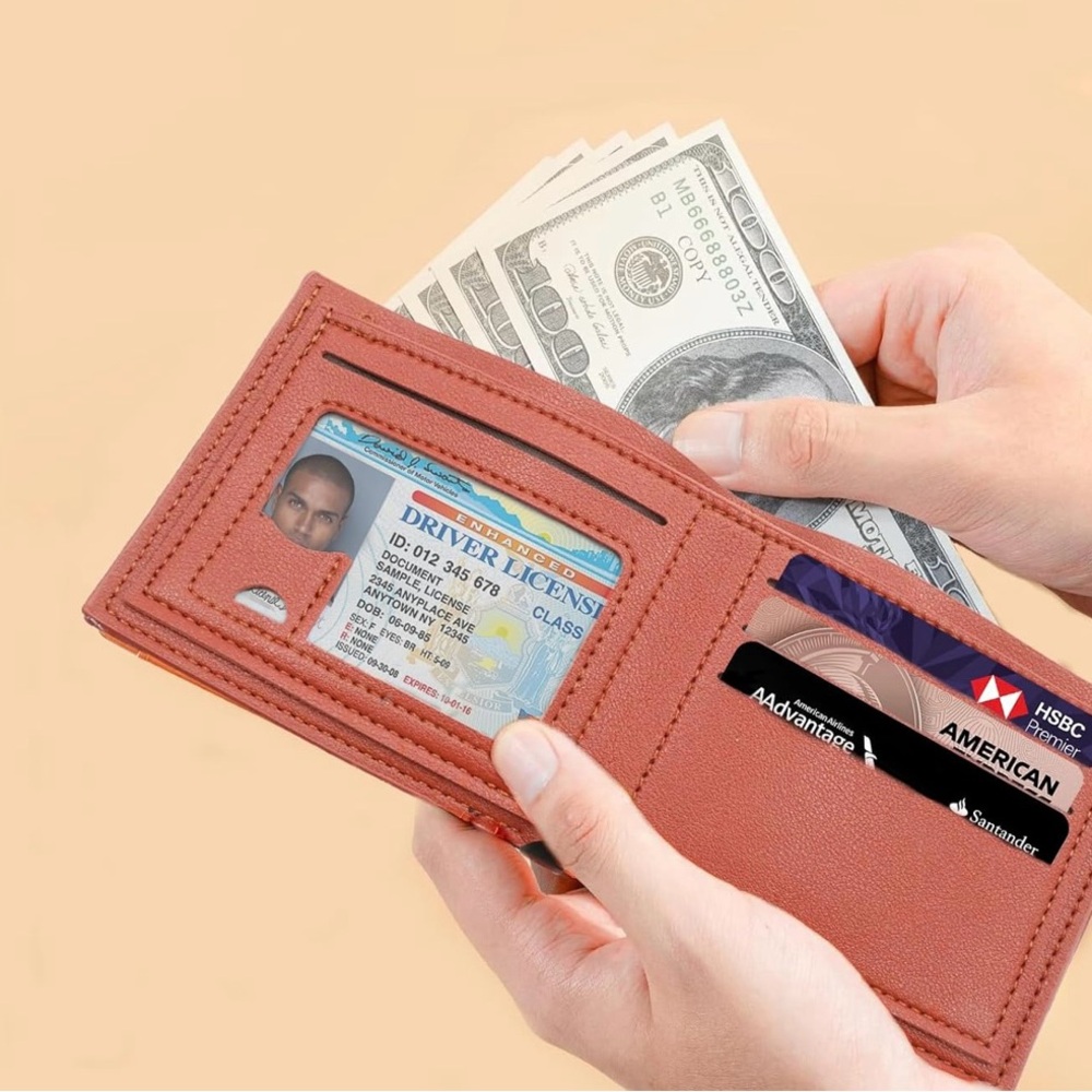 Men's Brown Leather Wallet